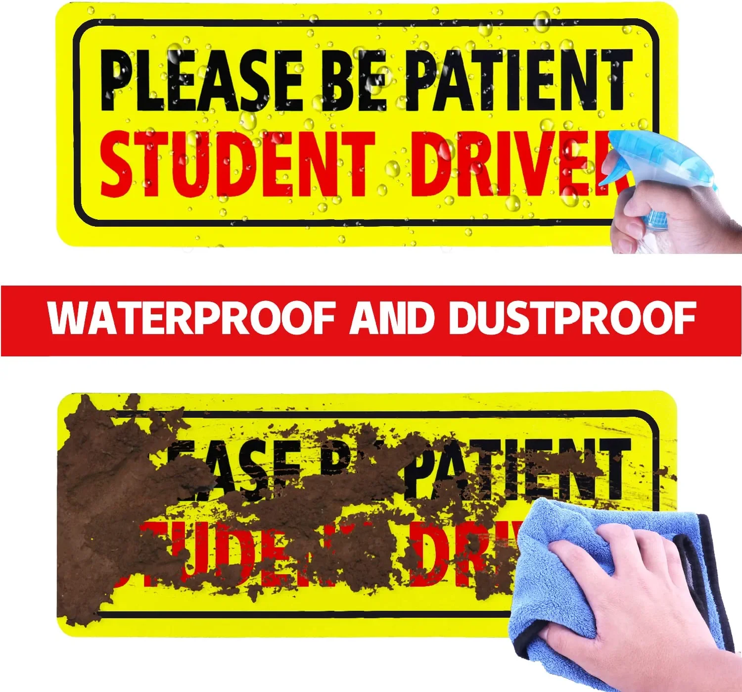Customized Student Driver Magnet for Car Please Be Patient Student Driver Magnet ew Drivers Sticker Safety Warning of car decals