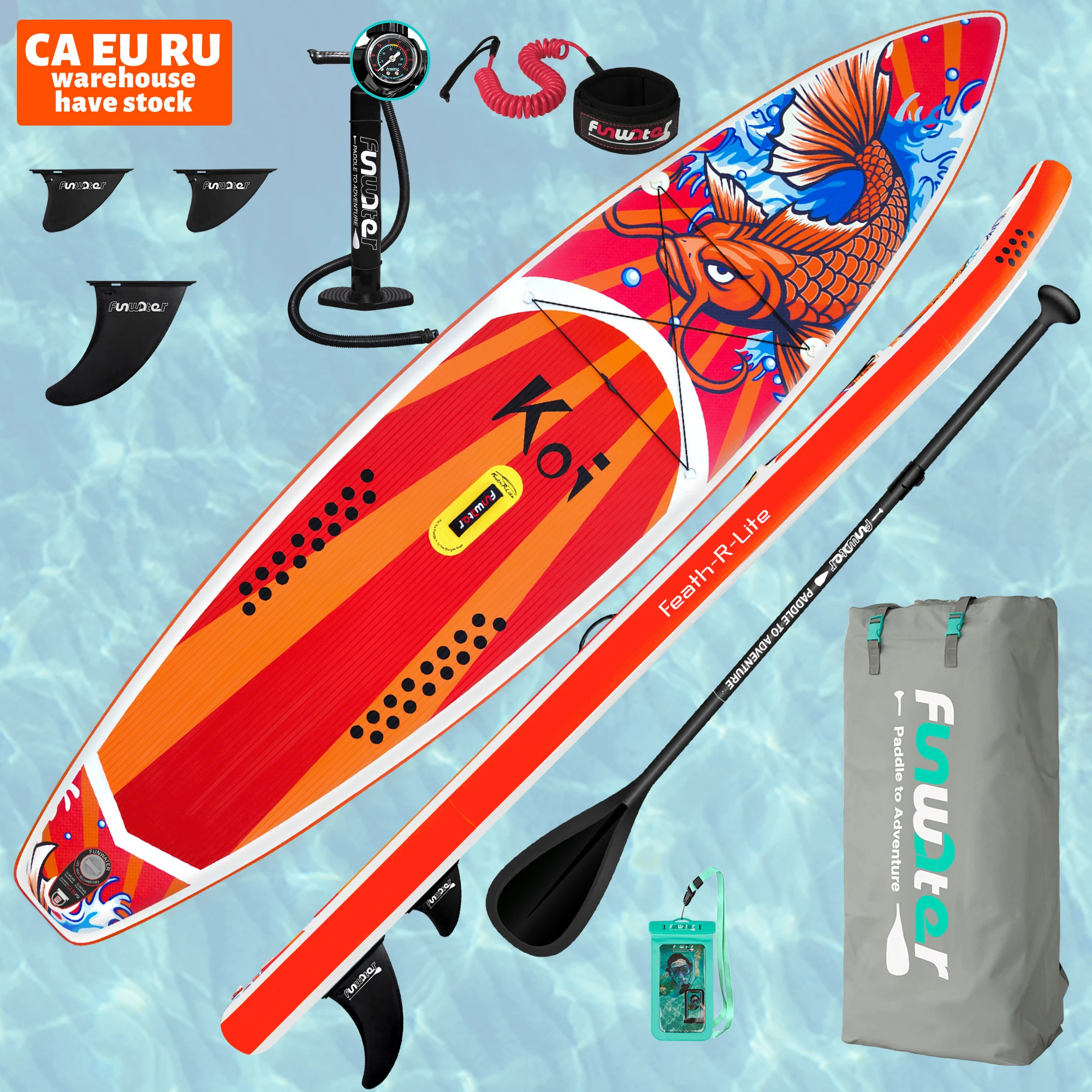 FUNWATER дропшиппинг от производителя весло koi доска для серфинга лучшие бренды сапсерфинг гонка