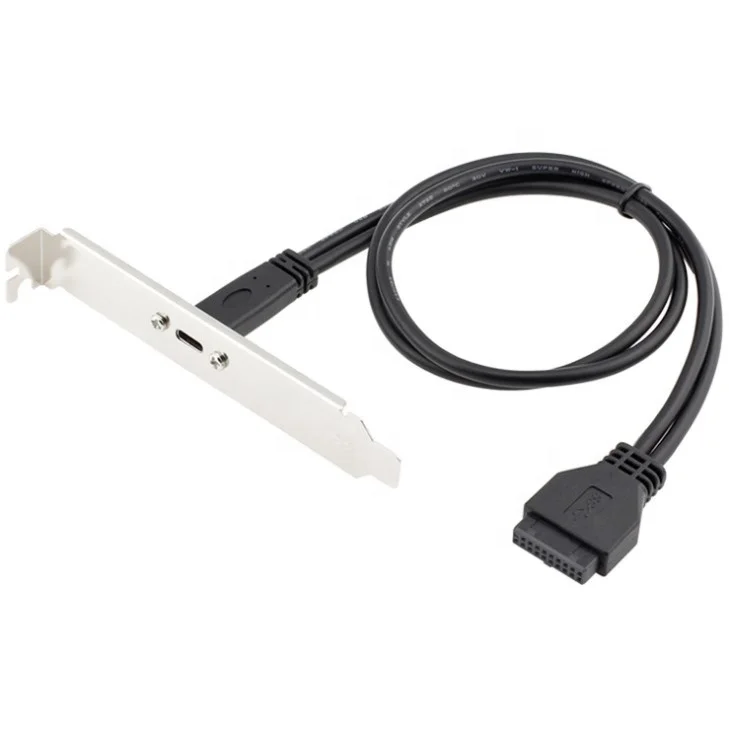 Крепление на панель типа C Женский к USB 3 0 20pin удлинитель для компьютера