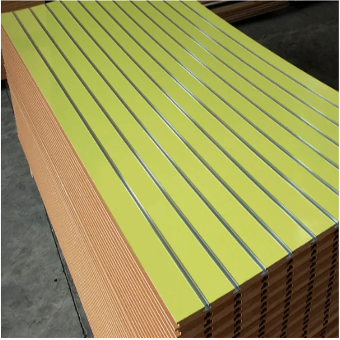 2021 Slat wall panel/slatwall/Melamine MDF Slotted Board Panel