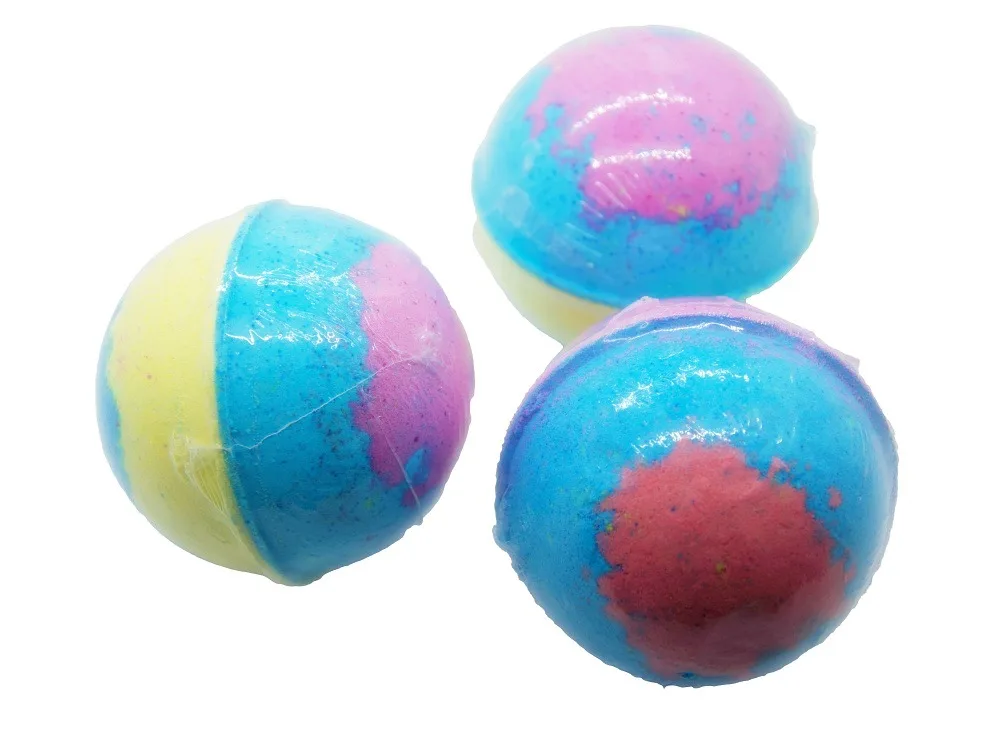 Colorful Natural Organic Relaxing Gift Fizzy Bath Bombs Fizzer Ball Fizzy Candy with Rich Bubble