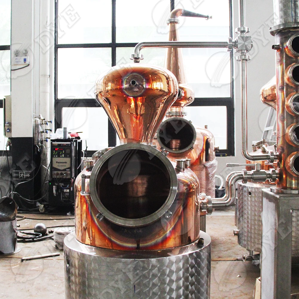 
DYE 1500L steam heating boilers distillery vodka whiskey distillation equipment alcohol distiller for making wine 