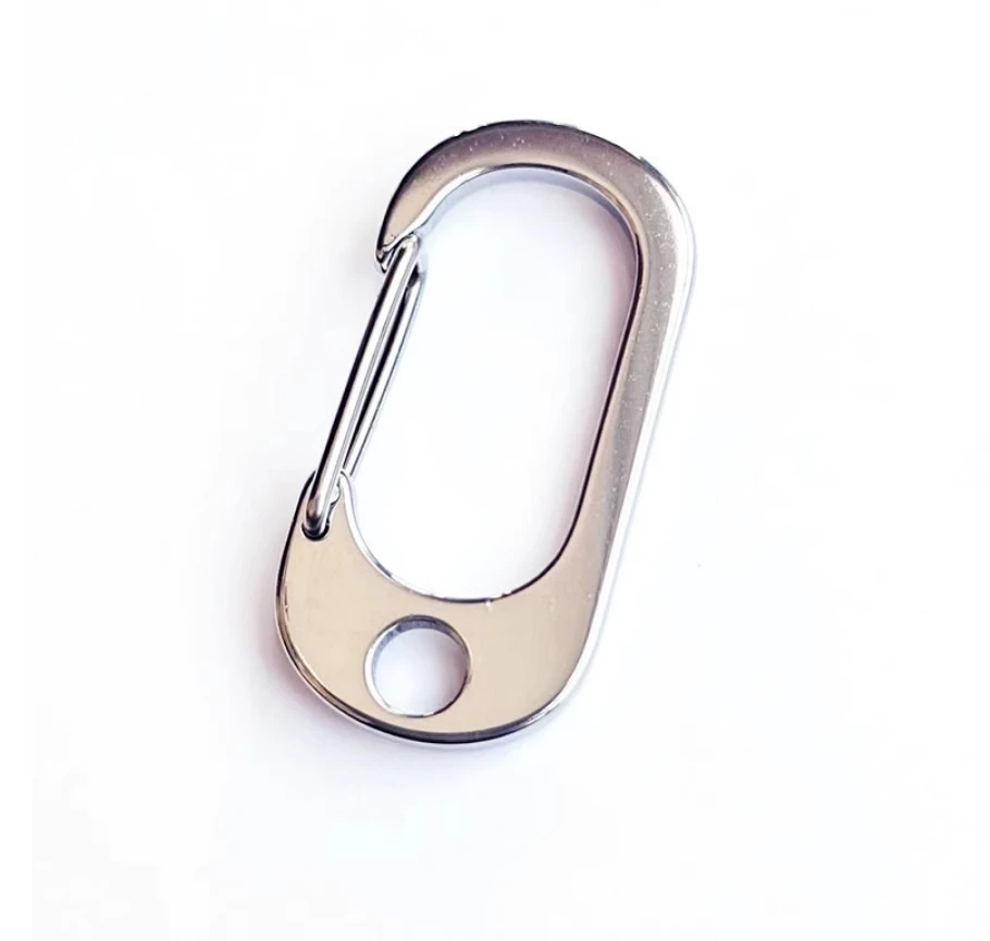 Stainless Steel Keychain Hook Snap Hook Rotating Carabiner Key chain Clip Spring Swivel Snap Hooks with ring accessories