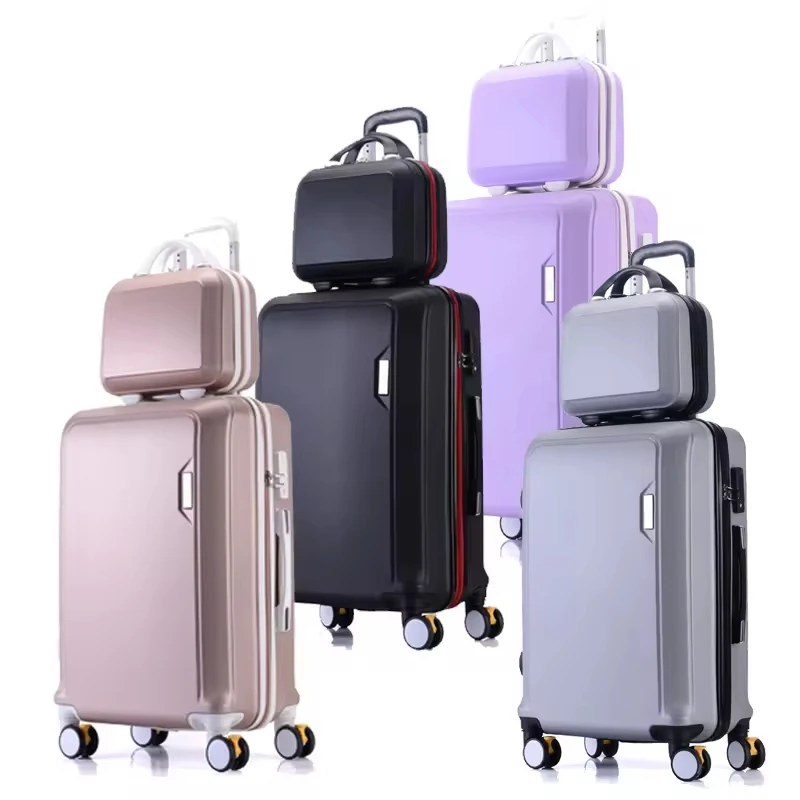 Custom Cartoon Girls Hard Shell Stock Carry On Children Trolley Case Suitcase Bag Travel Carrier Luggage Sets Case With Valise