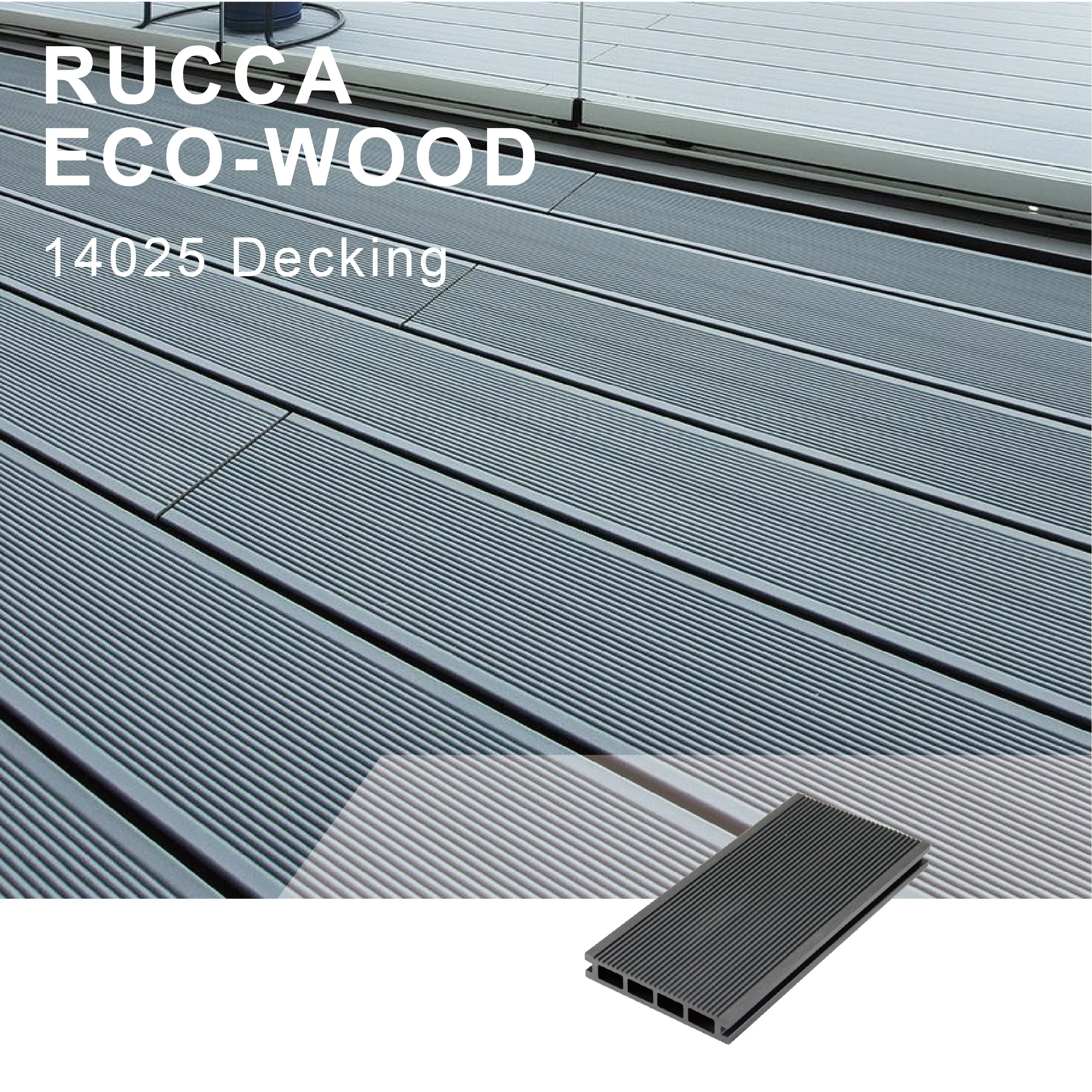  Деревянная пластиковая композитная колода Foshan Rucca