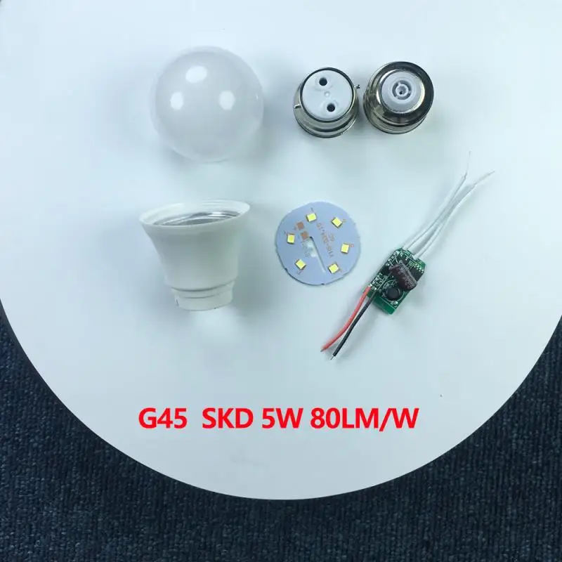 
Disassembled 3W 5w 7w 9w 12w 15w 18W 220v E27 high lumen indoor lamp led bulb Skd parts led Bulb Raw Material 