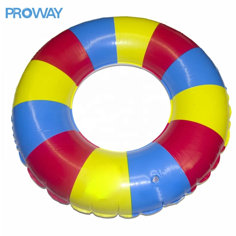 PVC Swimming Ring Float Cartoon Unisex Classic Inflatable Swimming Rings Red White Inflatable Rings
