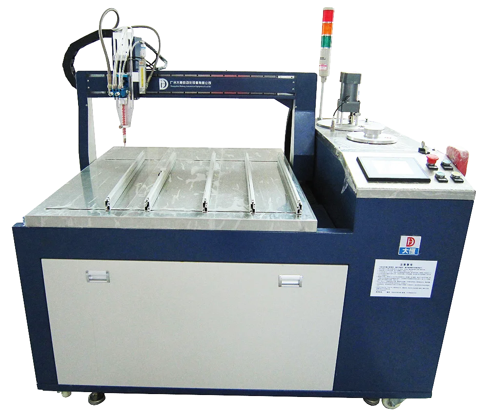 Automatic dispenser two component AB epoxy resin loctite glue spread potting pouring dosing dispensing machine