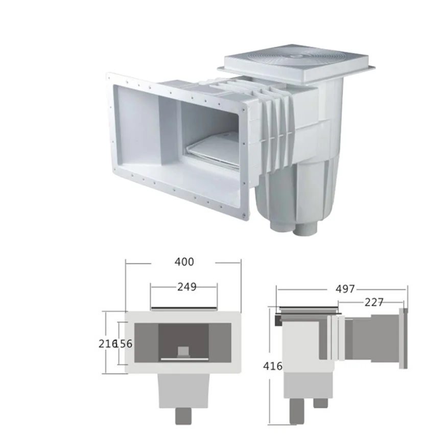 Заводская цена бассейн Abs скиммер для бетонного бассейна и винилового