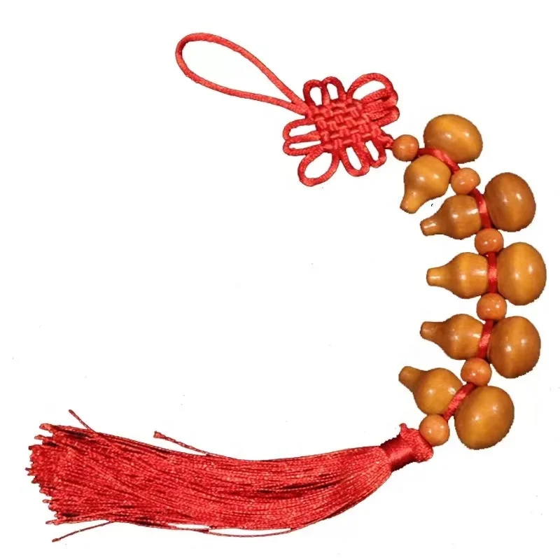 2023 Hot Sale Hanging Mahogany Carving Gourd Protection Lucky Fengshui