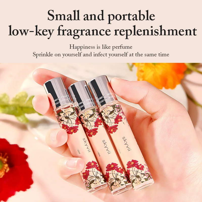 Wholesale Fresh Natural Roll-on Perfume 3 Pieces Case Small Portable Mini Long Lasting Perfume for Men and Women