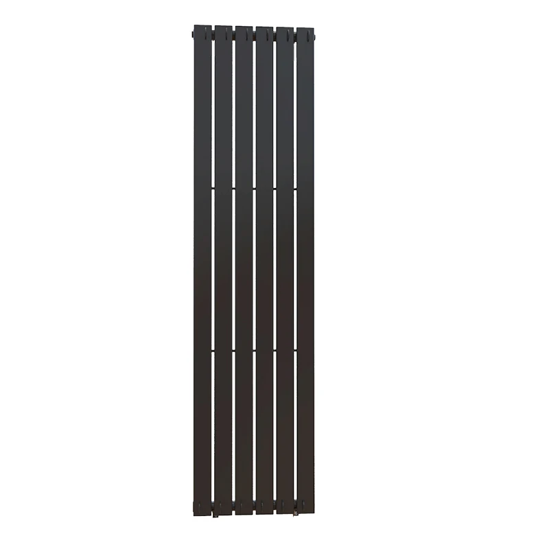 AVONFLOW Factory Whosale Matte Black Heating Double layer Steel  Radiator  Vertical Modern Designer Radiators with towel rod