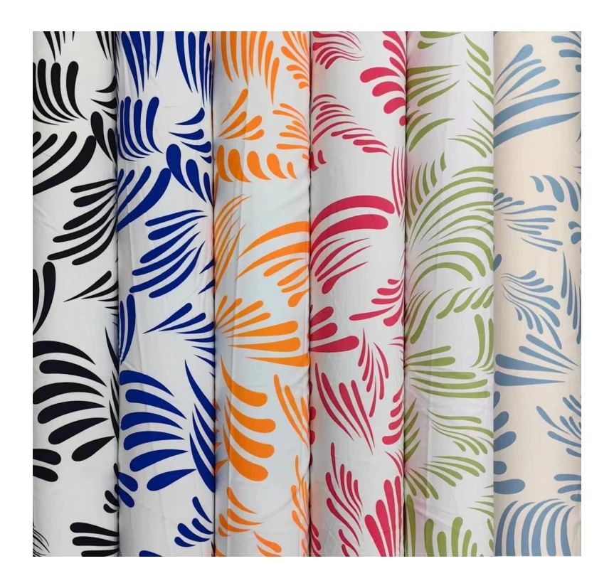 textile fabric polyester 4 way stretch print with polyester rayon spandex fabric medical for dress