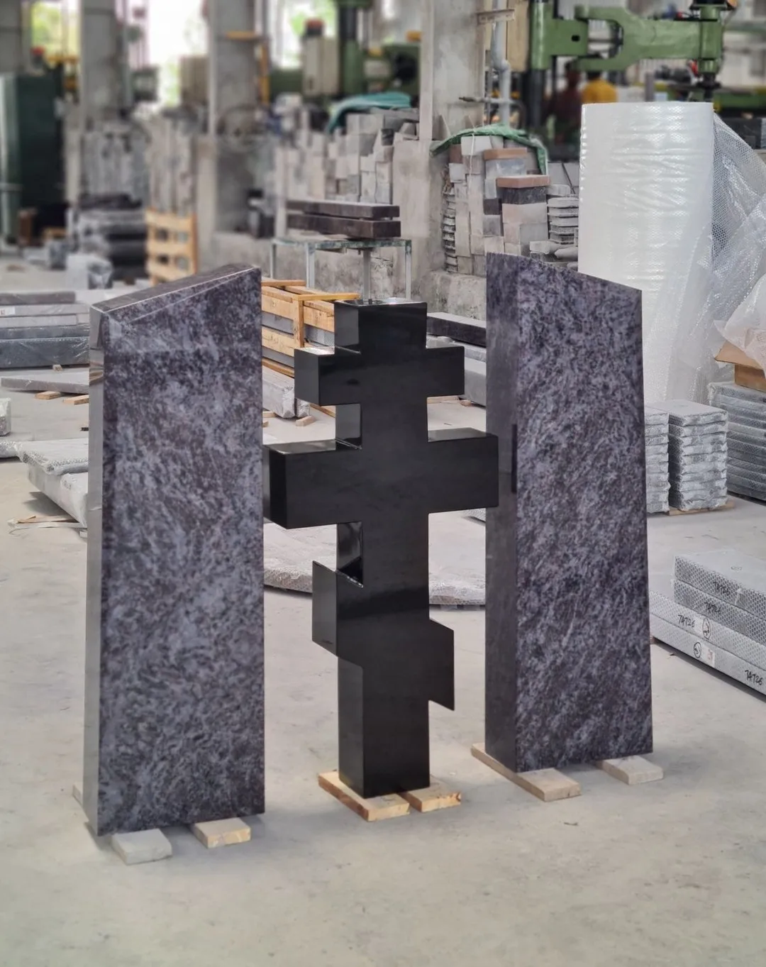 Tombstone Romanian Headstone Cemetery Cross Designs Memorial Gravestone Granit Monumente Funerare