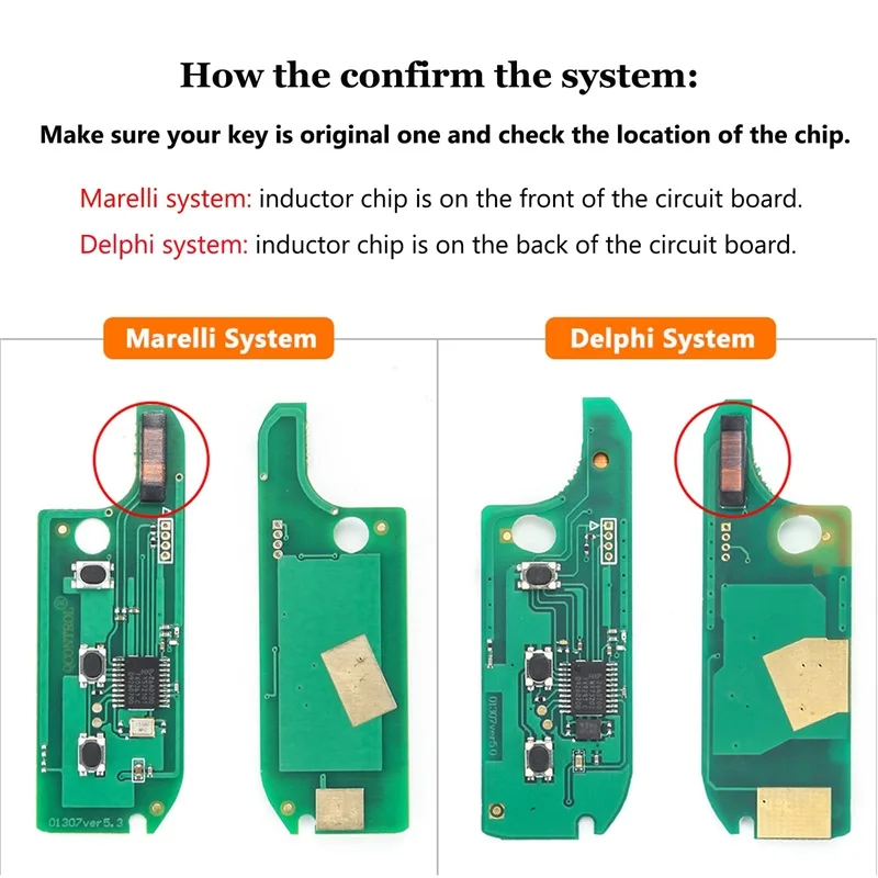 Delphi BSI 3-Button Folding Remote Key Fob for Fiat Compatible 433Mhz PCF7946 Chip Fit 2007-2018 Fiat 500 Doblo Ducato Qubo