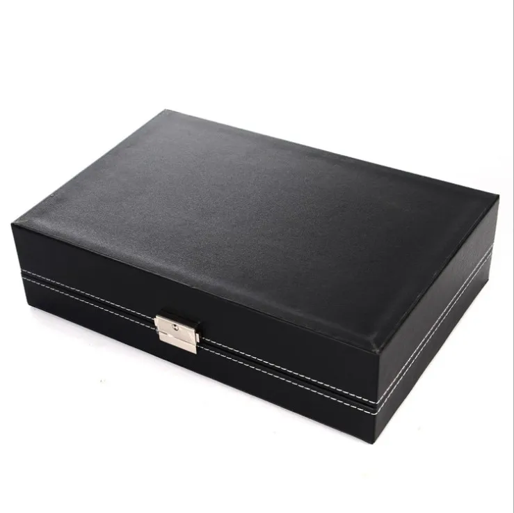 High quality 12 slots watch storage leather watch box