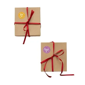 Thank You Stickers Roll Flower Beautiful Styles 500 Units in One Roll for Gift Decor Sealing Label