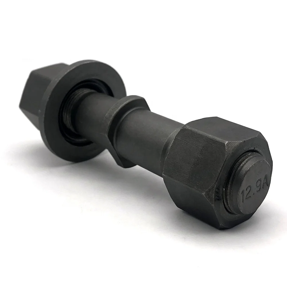 Grade 10.9 12.9 Wheel Hub Bolts For Truck And Trailer M12 M14 M22 Chrome  Heavy Truck Bolt And Nut Carbon Steel Wheel Lug Bolt