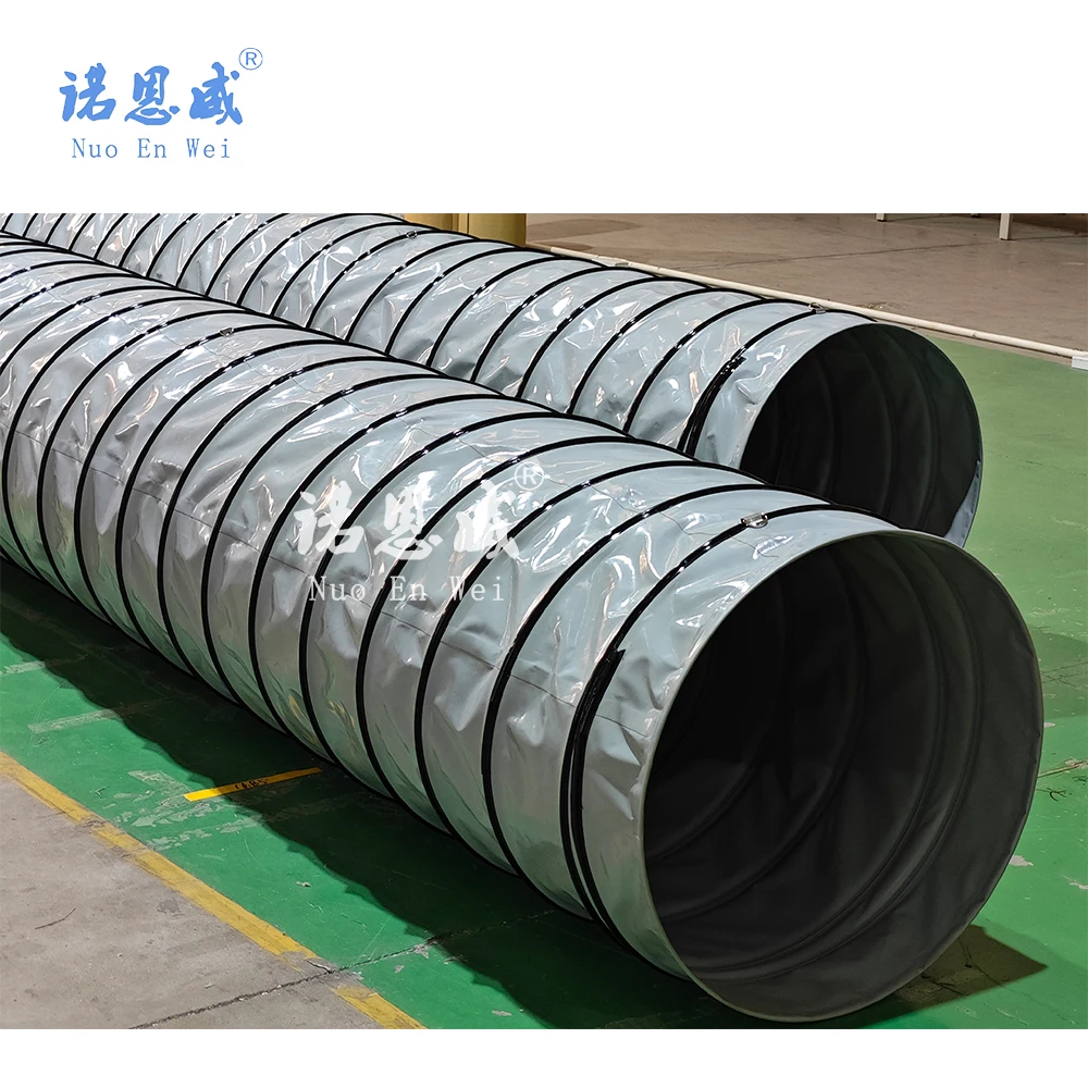100mm-1500mm PVC spiral industrial flexible air duct for dust pelletizing system