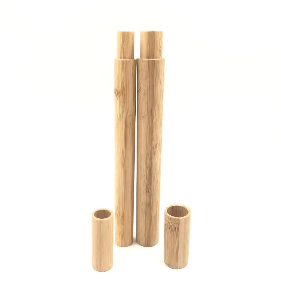 Leatchliving Portable straws bamboo wood case