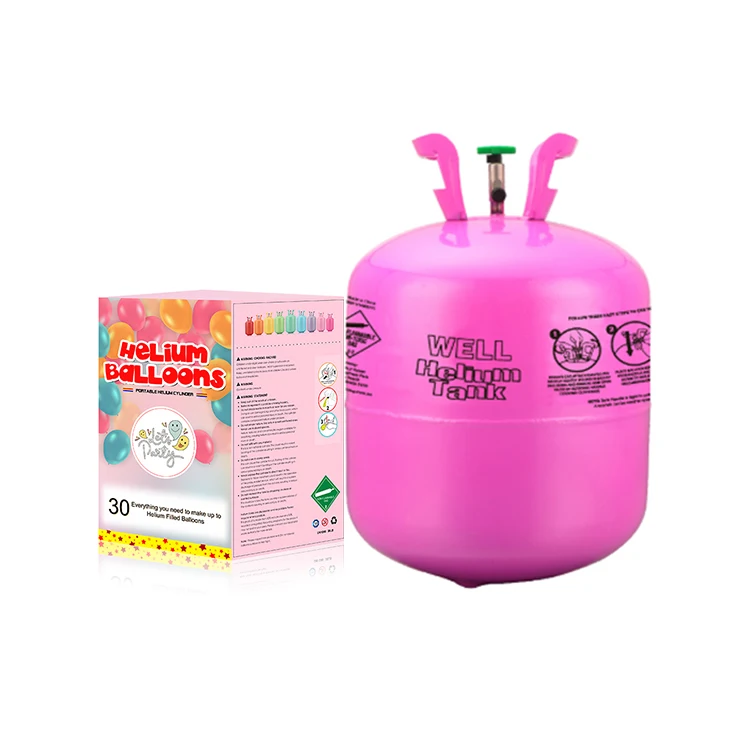 Disposable Steel 13.2L Helium Gas Cylinder Balloon Tank High Purity Balloon Helium Tank