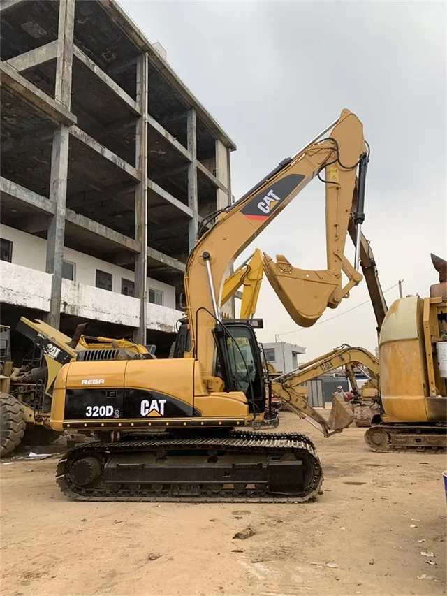 Cheapest Price 20 ton excavator, Caterpillar 320D Used Crawler Excavator with Hammer Line For Sale