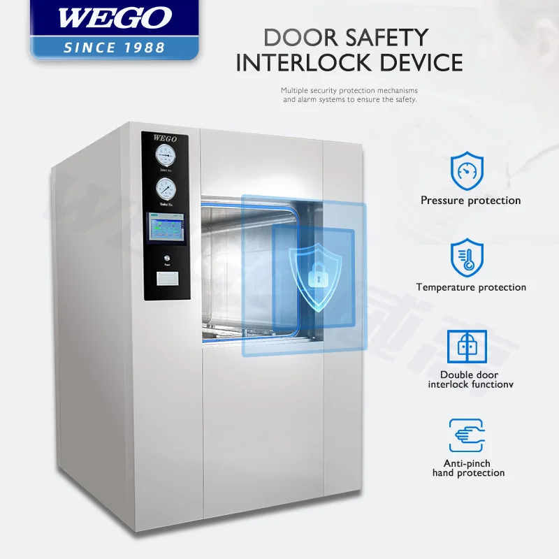 Sterilization Equipments Hospital Autoclave Pulse Vacuum Sterilizer 600l 800l 1200l 1500l 2000l Double Door Steam Sterilizer