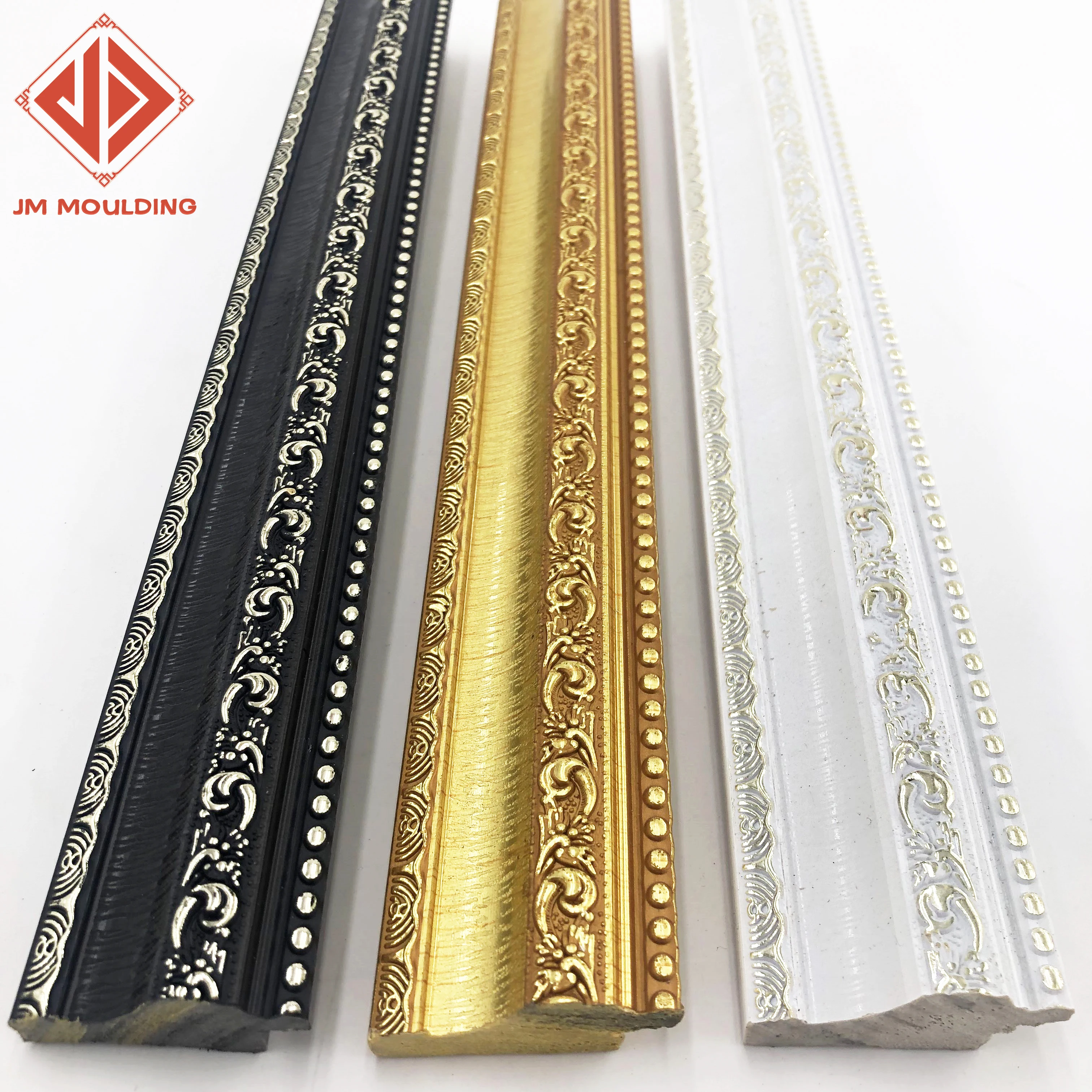 Embossed popular PS decorative photo picture mirror frame moulding factory direct sale