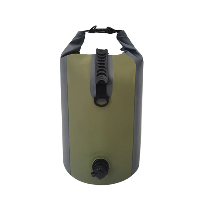 Waterproof Backpack with Dual Air Valve Inflation and Compression Sack. Gear Bag for Fishing, Hunting, Camping & Beach