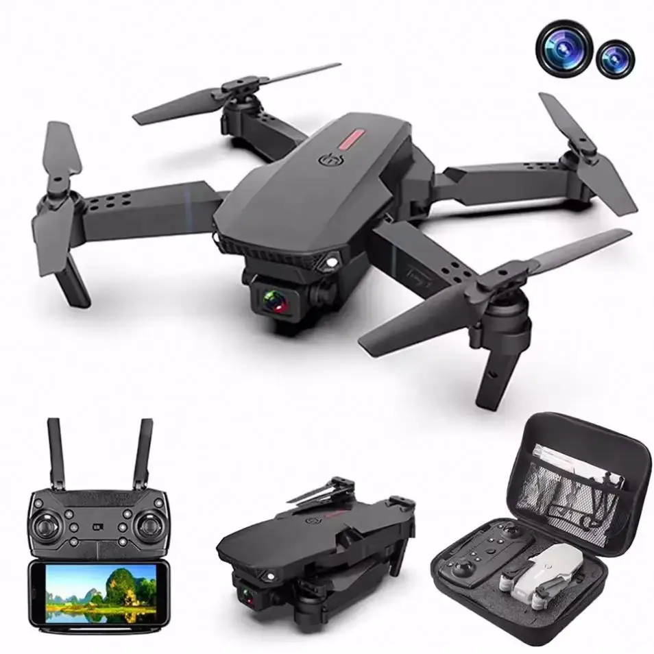 Hot Ranking E88pro drone 4k 4-axis foldable aircraft aerial photography 4K HD camera Radio-controlled toys