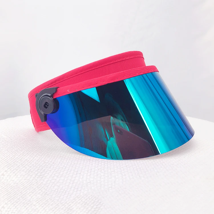 Custom Summer Plastic pvc uv protection Sun Visor Hats caps Customized PVC plastic sun visor for UV protection