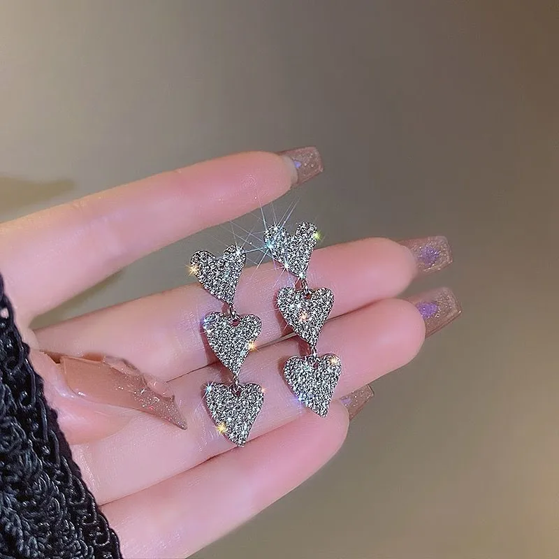 Wholesale Tassel Earrings Wedding Love Design Fashionable Wedding Long Earrings For Women