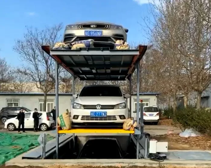 Wopeng Brand invisible hidden underground sub-level 2 and 3 parking levels parklifts