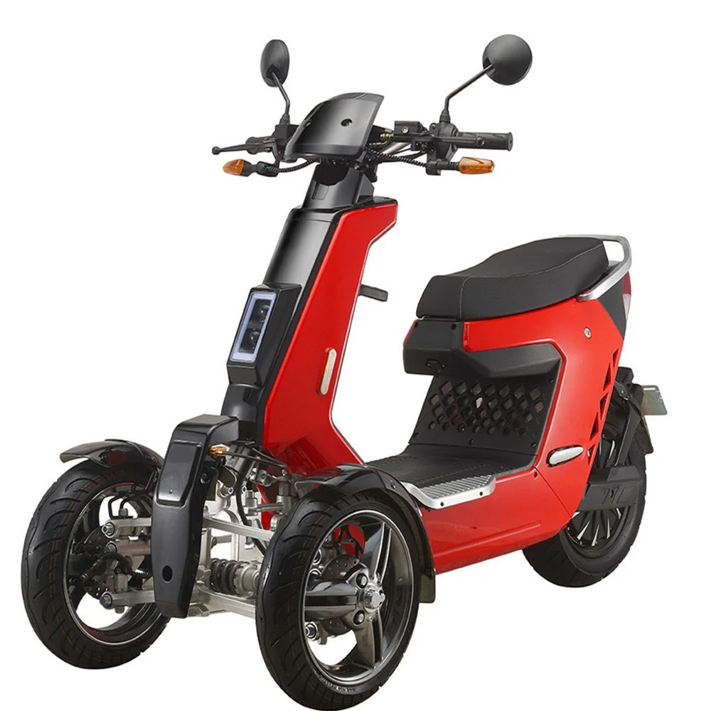 2000w 72v Прохладный ЕЭС Электрический 3 колесный мотоцикл Скутер бесщеточный мотор свет электрический скутер багажной коробке трехколесный велосипед два передних колес