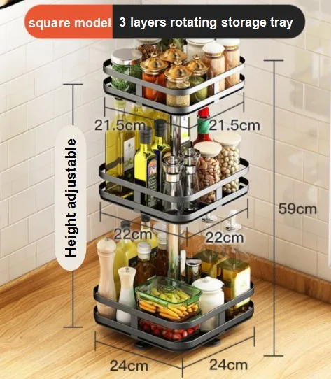 kitchenware multi sizes seasoning storage shelf organizer standing magnet spice rack spice seasoning rack