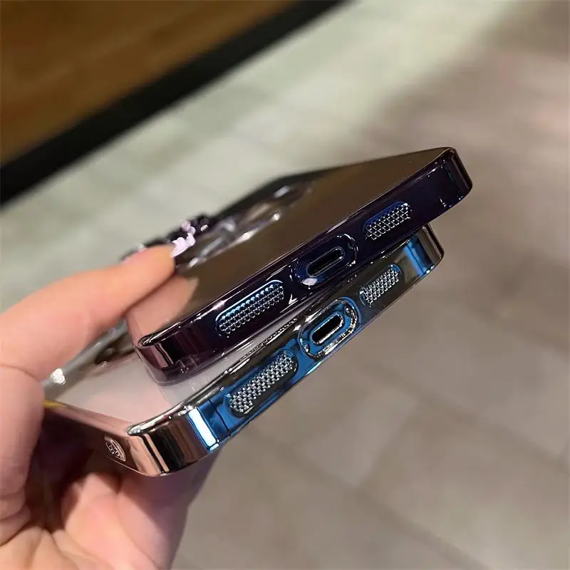 Чехол с прозрачным логотипом для iPhone 14 Plus 13 12 Pro Max 11 Magsafe Магнитный чехол мобильного телефона