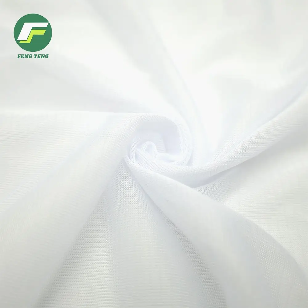 301 Customized Polyester 0.4 Thickness High Stretch Double Faced Knitted Lining Fabric for Leather