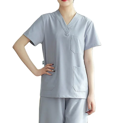 Doctor Nursing Scrubs Suit Latest Scrubs Nurse Uniform Hospital Luxury Custom Cotton OEM