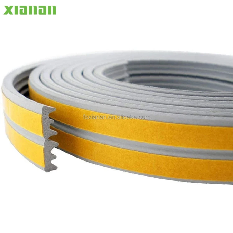 Adhesion weather strip E V I D Shaped Door Sealing anti-collision sealing strip sliding glass door seal