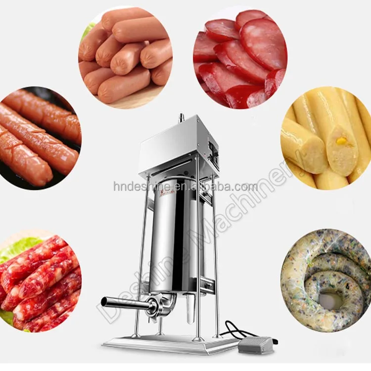 Factory price 10 liter 30liter electric sausage filler automatic industrial sausage stuffer for food equipment