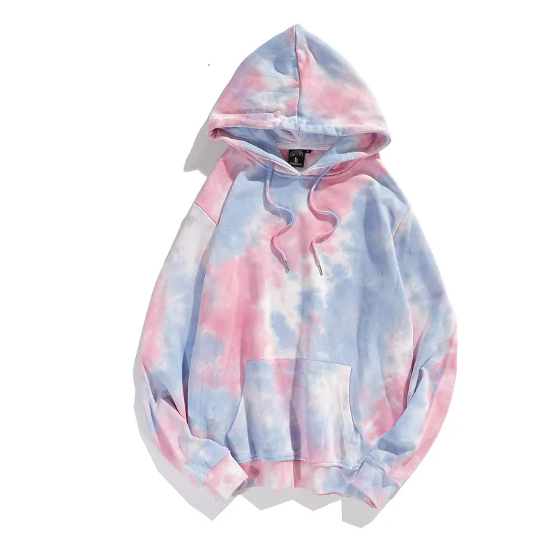 Custom men 100% Cotton Terry 300gsm Tie Dye Hoodies streetwear