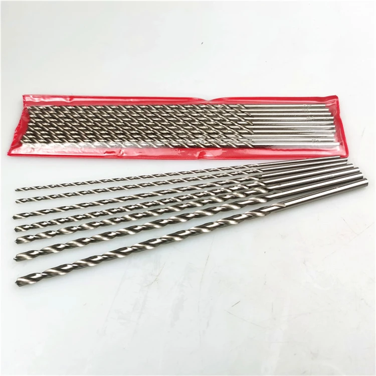 Factory direct supply long hss extension 200mm straight shank drilling tools bit drill bit extension drill bits for steel iron