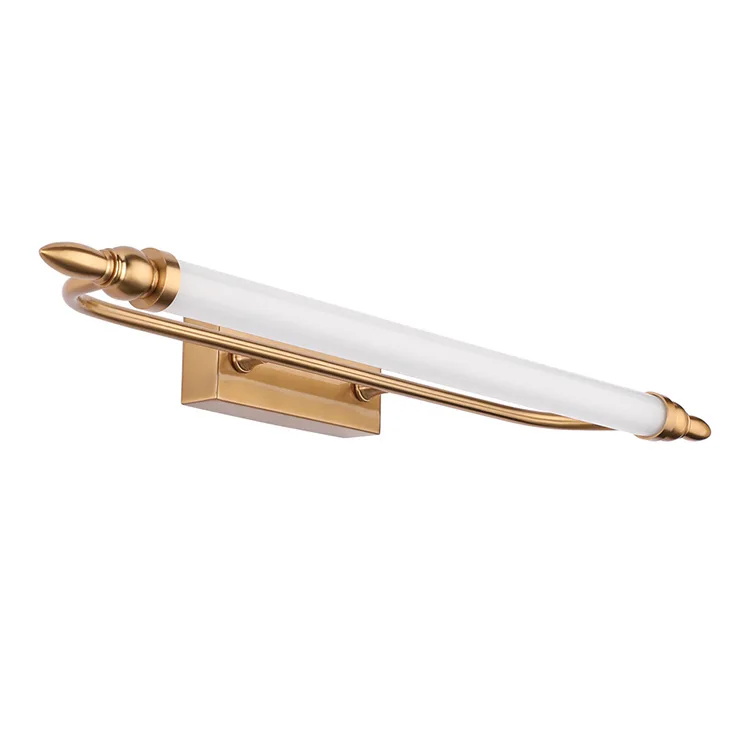 LED Bathroom Vanity Lighting Fixtures Long Shade stainless steel Bath Mirror Lamps Wall Lights Makeup Mirror front Light
