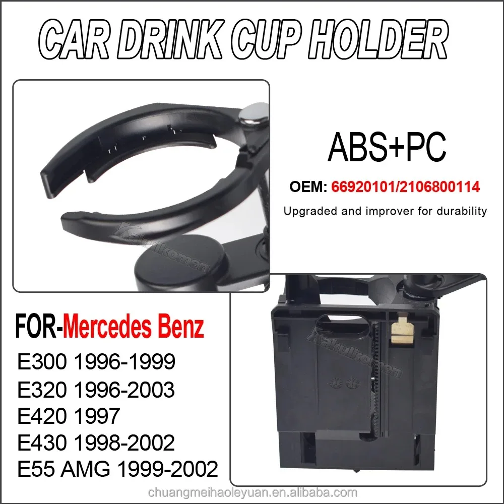 For Mercedes W210 Car Centre Console Drink Cup Holder Replacement For Benz E-Class E260 E300 E320 E400 A2106800114