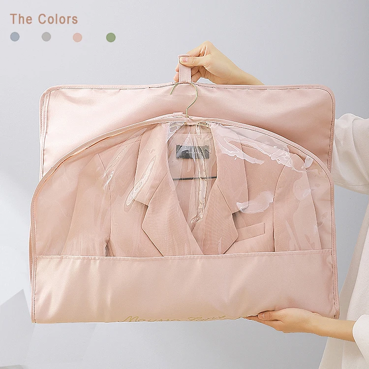 Luxury Reusable Durable Clothing Cover Bag Suit Cover Storage Wedding Dress Suits Garment Bag With Zipper