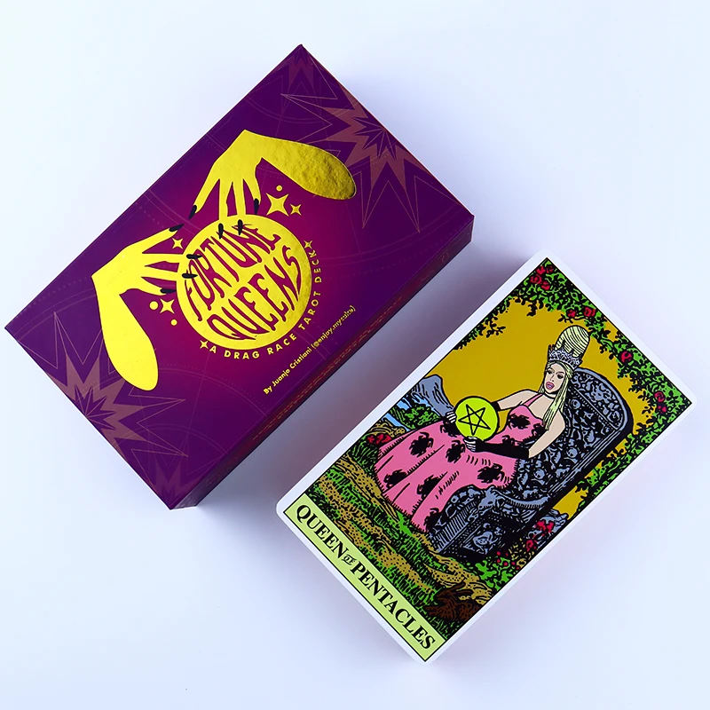 Hidden Truth Oracle Custom Circle Dark Nostradamus Gold Black Tarot Deck With Book Gold Border Tarot With Key Words Tarot Cards