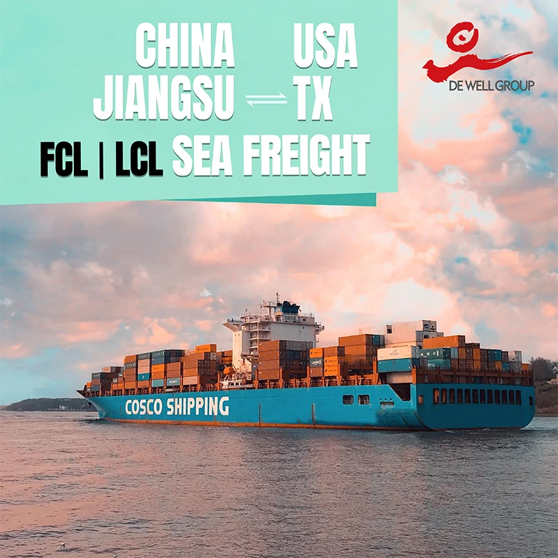 Агент по доставке в США из Китая Нанкин лианхунган Шанхай в США Хьюстон Сан-Антонио TX