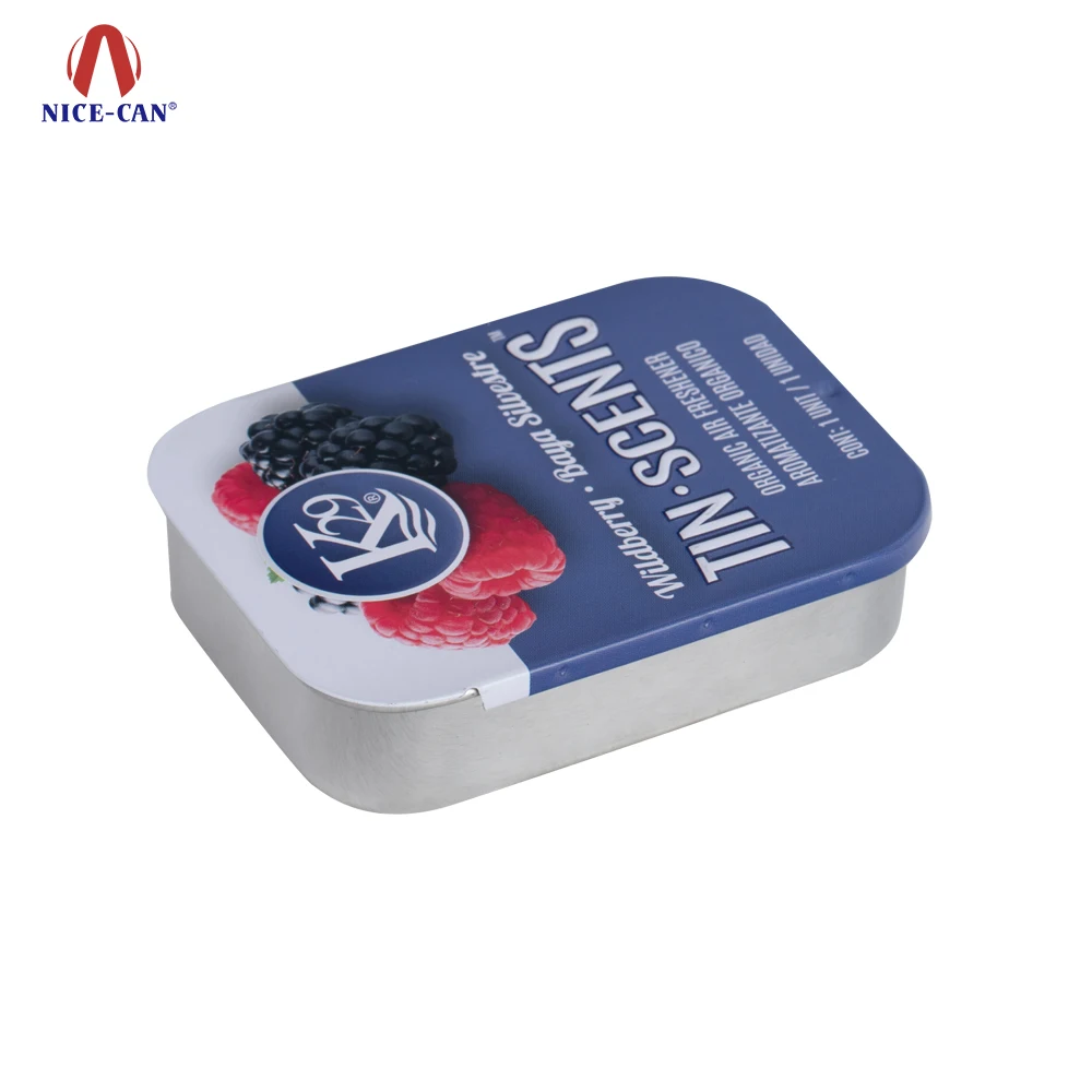 Guangzhou Factory Custom Storage Jars Metals Printed Candle Pill Mint Container Metal Packaging Chewing Gum Sliding Mint Tin