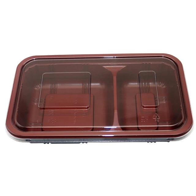 Одноразовый пластиковый Ланч-бокс bento с крышкой контейнер для еды