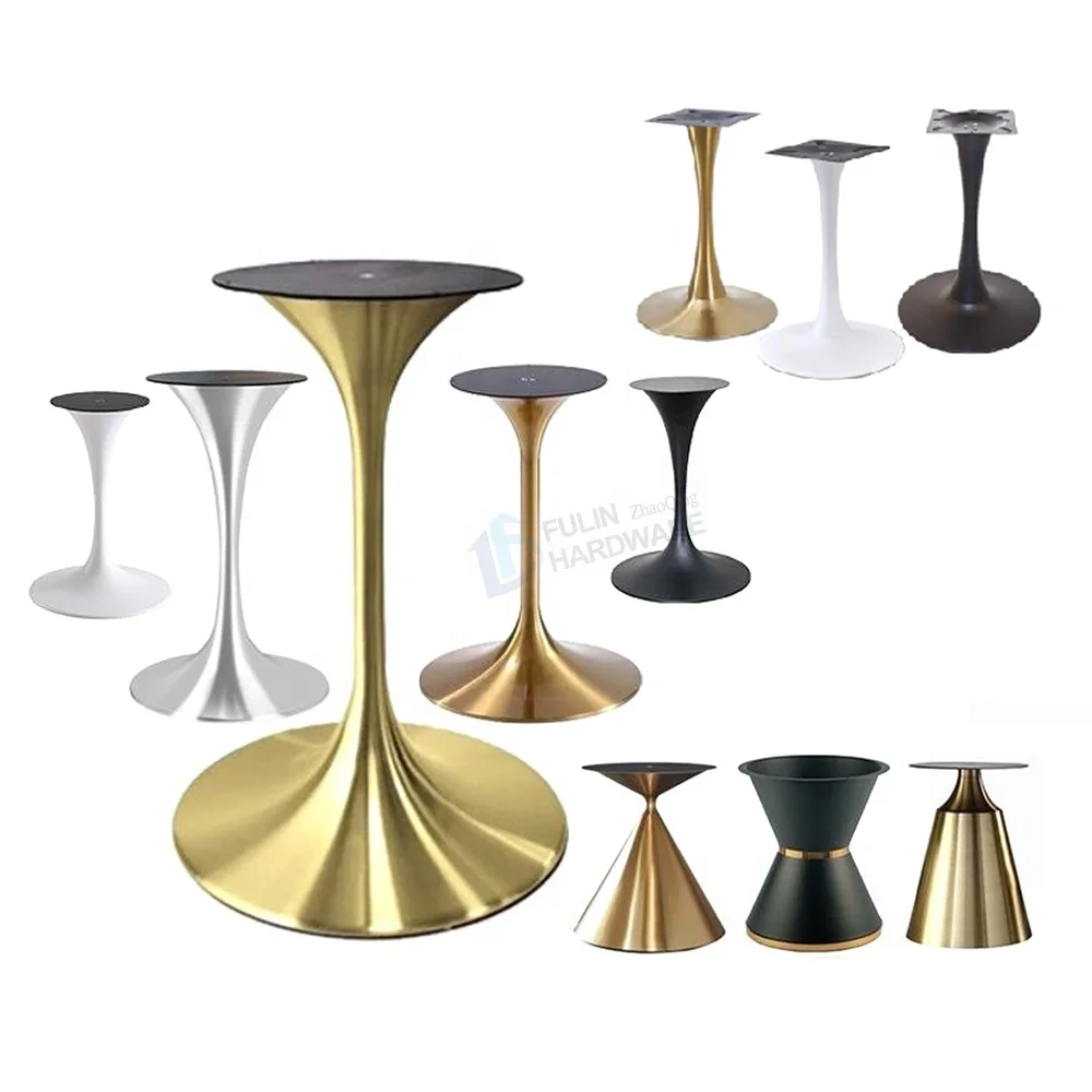 Metal Pedestal Iron Trumpet Table Legs for Coffee Side Table Metal Legs For Furniture